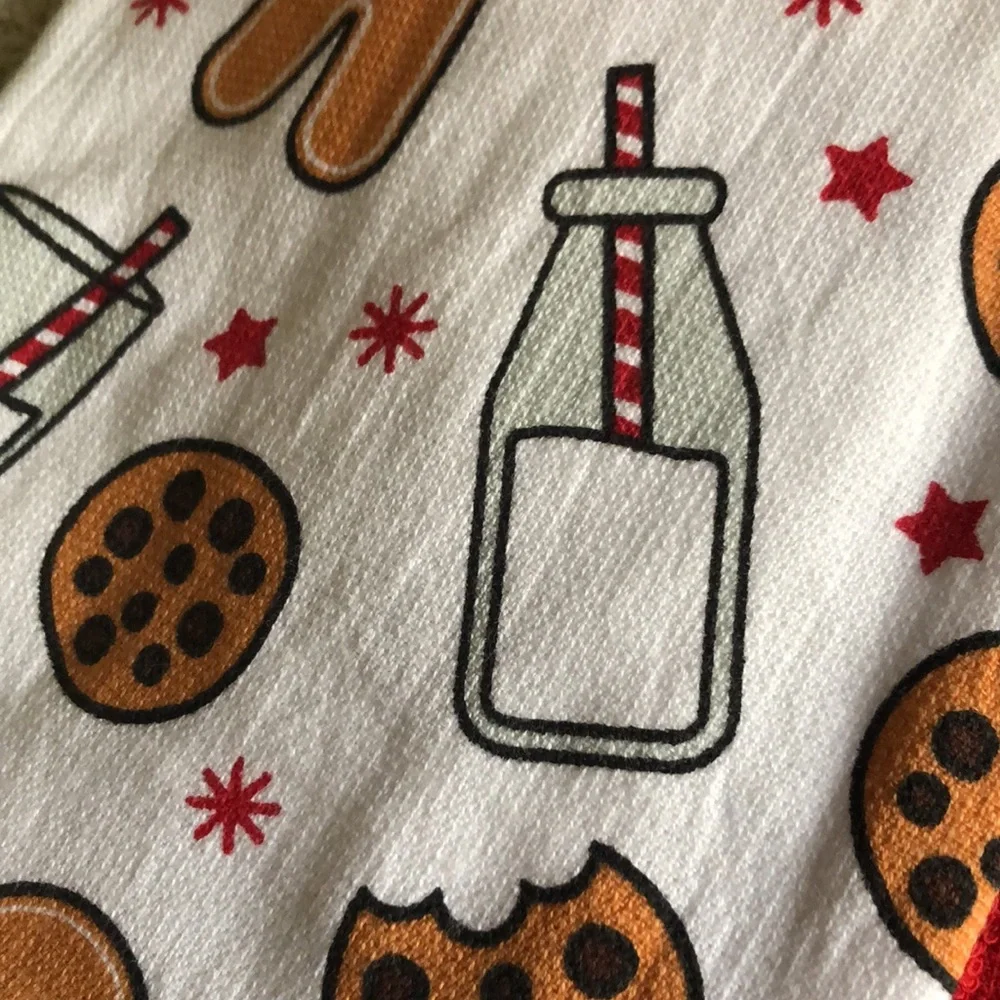 Deborah Connolly GINGERBREAD, MILK & COOKIES Kitchen Towel Set